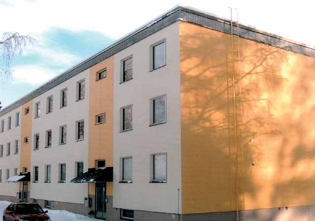 As. Oy Tyryntorppa, Tyryntie 2, Valkeakoski - julkisivujen eristerappaukset (StoTherm-Mineral