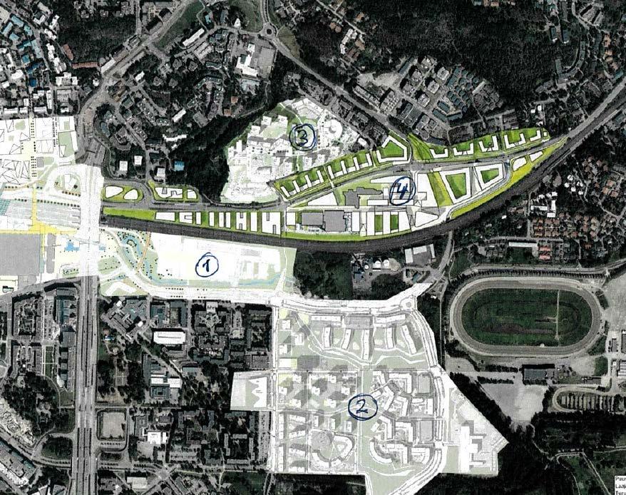 Maankäytön kehittäminen 1. Hatsinanpuisto 100 000 k-m2 toimistoja, liiketilaa, palveluita ja asumista 1 3 2 4 5 2. Vermonniitty 6000 uutta asukasta (230 000 k-m2, rakenteilla) 3.