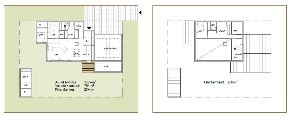 3.9 Tonttien rajaaminen Asuntojen pääasialliset ulko-oleskelutilat sijaitsevat terasseilla, joita voidaan rajata lasikuisteilla ja viherhuoneilla.