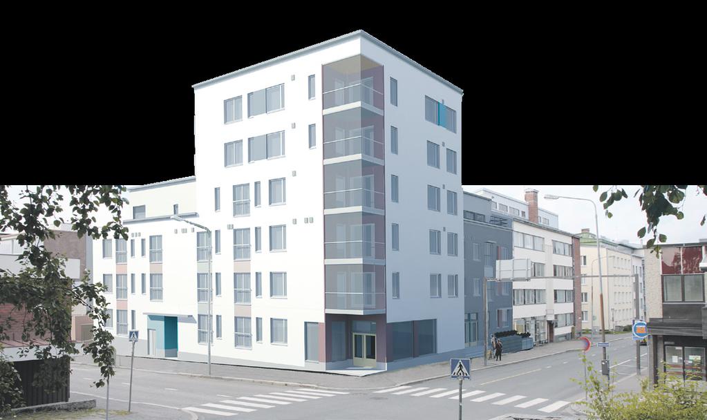 Visualisointi 52 m 2 :n 2h, kt huoneistosta B42.