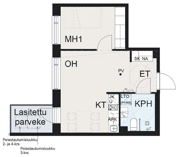 1H+ 1H+ 29,0 m2