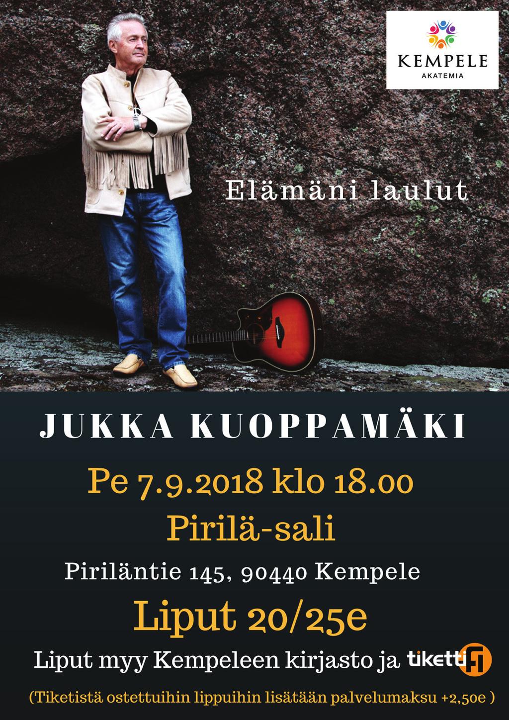 Kempeleen kotiseutumuseo Kirkkotie 18 044 497 2301 jaana.koski@kempele.fi Kempele-opisto Kurssi 110300: Grafiikkapaja lapsille. Kurssimaksu 18,00 Kurssi 110435: Koululaisten käsityöpaja.