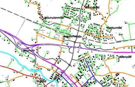 9 2.2.8 Liikenne Suunnittelualueen länsipuolella on Kirstantie, joka yhdistyy Asematien kautta valtatielle 3. Kirstantiellä on voimassa 40 km/h nopeusrajoitus.