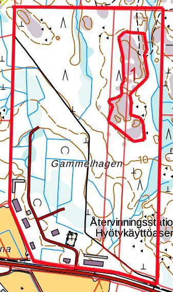 1-10 Kuva 6. Kartalle on merkitty kallioinen mäntymetsä, joka tulee säilyttää Essnature. 3.1.3 Rakennettu ympäristö Asuminen ja väestörakenne Alueella ei ole asutusta.