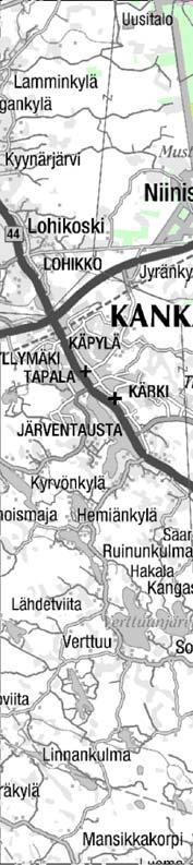 10 1 JOHDANTO 1.1. Suunnittelualueen yleiskuvaus Hämeenkangas sijaitsee Jämijärven, Kankaanpään ja Ikaalisten kunnissa.