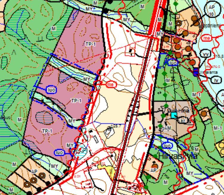 3.2.2 Yleiskaava 6/11 Osalla asemakaavan ja asemakaavan muutoksen alueella on voimassa Hirvaskankaan osayleiskaava, joka on hyväksytty kunnanvaltuustossa 22.5.2006.
