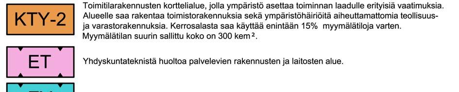 5.4 Kaavamerkinnät ja määräykset Yleismääräykset: Alue sijaitsee I-luokan pohjavesialueella.