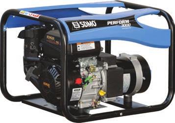 antoteho: 3,0 kw 230V Liitännät: 230V 10/16A 2kpl Moottori: Kohler CH270 bensiini 6 hv, öljyvahti Polttoainesäiliö: 4,1 l Käyntiaika tankillisella: 3,2 h Melutaso (7m): 67 db