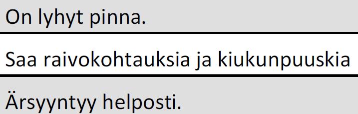 Impulsiivisuus ja häiritsevyys (MASK) vs.