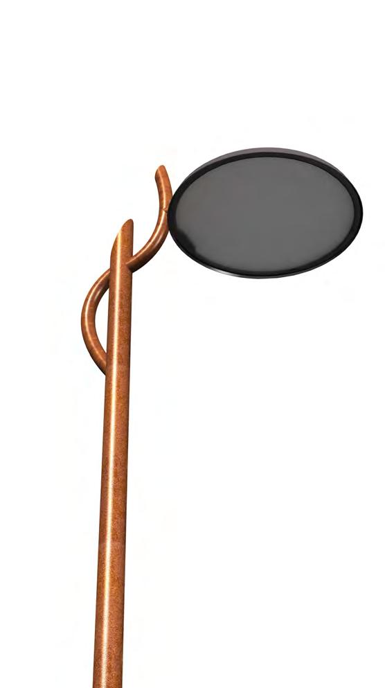 Corten - Dekopylväät Säänkestävä Corten-teräs on huoltovapaa ratkaisu valaisinpylvään materiaaliksi. Erikoisvarsilla ulkonäköä voidaan muuttaa asennuskohteen mukaan.