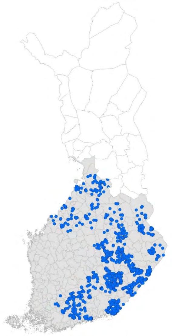 Kantokäsittelyliuoksen kulutusta selvittämässä Tutkimusajankohta: 5/2016 11/2016 46 Stora Enso Metsän Tähtiyrittäjien hakkuukonetta kuljettajineen 1 831 korjuukohdetta 587 120 havupuu-m 3 2 413 256