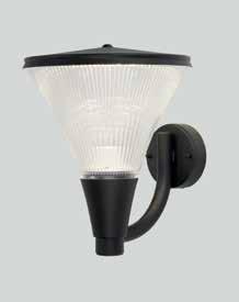 60W, suositellaan 12-18W energiansäästölamppua tai LED-lamppua max 600-800 lm Asennus: Pylväsasennus, ø 50 mm pylvääseen Ketjutettava 3x2,5 mm Ø 300 Ø 300 Luxe-sarjassa