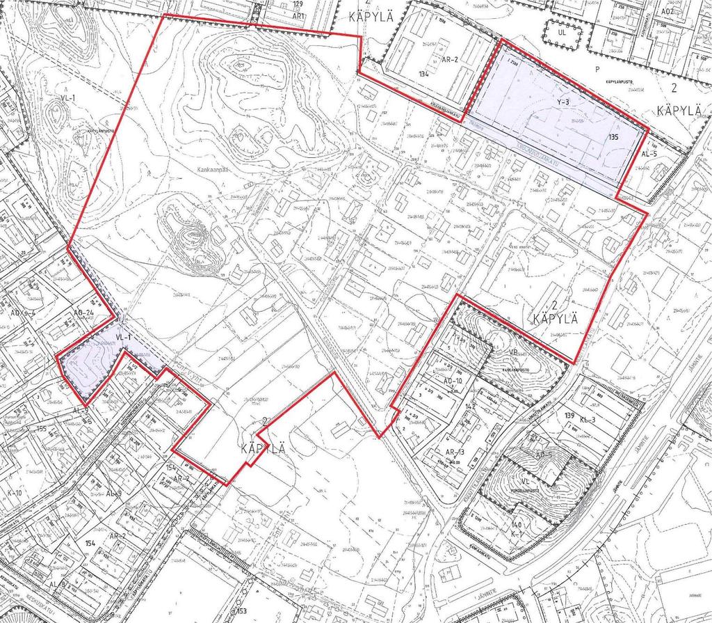 7 Asemakaava Alueen koillisosassa on voimassa 24.5.1983 vahvistettu asemakaava nro. 26.1. Vanhan kenkätehtaan tontti on osoitettu kaavassa merkinnällä Y-3 yleisten rakennusten korttelialue.