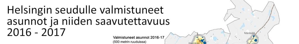 Asuntojen sijoittuminen 2016 2017 2016-2017 SAVU I-III 60 % 71 % 66