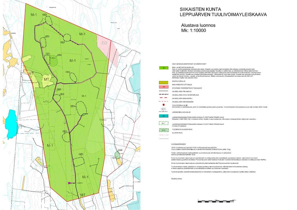 Siikaisten Leppijärvi: Selvityksiä ja alustava on kaavaluonnos laadittu.