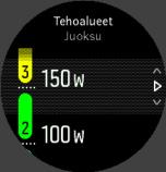 16.3. Tehoalueet Tehomittari mittaa tietyn aktiviteetin suorittamiseen tarvittavan fyysisen ponnistuksen määrää. Ponnistus mitataan watteina. Tehomittarin pääasiallinen etu on sen tarkkuudessa.