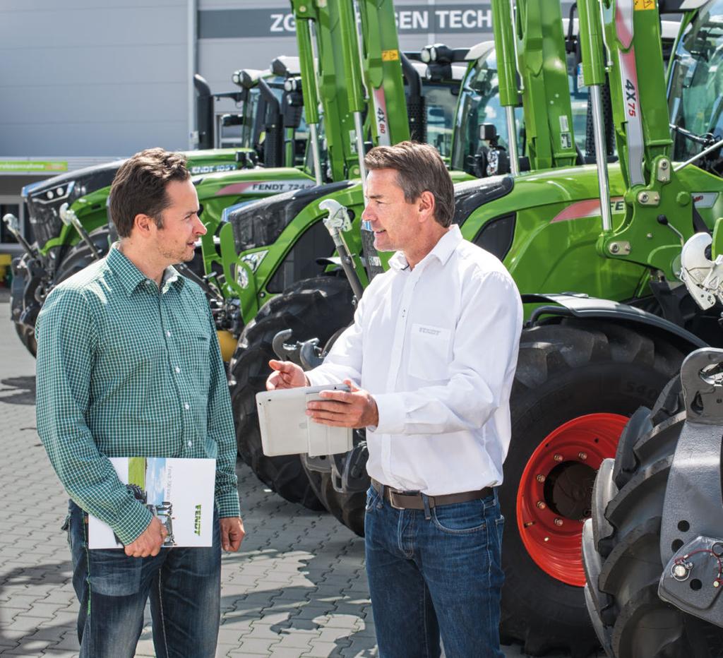FENDT 200 V/F/P VARIO: HUOLTO aina paikalla minua varten Investointi, jonka arvo säilyy Investointi traktoriin tarkoittaa investointia tulevaisuuteen.
