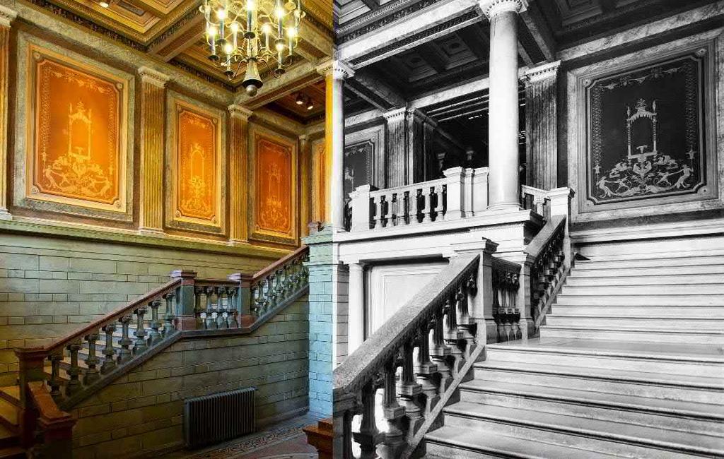 126 YHTEENVETO Kansallisarkiston vestibyylin koristemaalausten voi sanoa olevan konservoinnin tarpeessa.