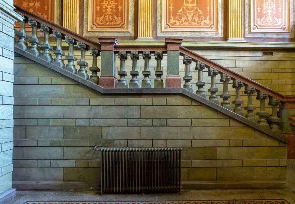 43 SEINÄ 25 KANSALLISARKISTON VESTIBYYLI SEINÄPINTOJEN,