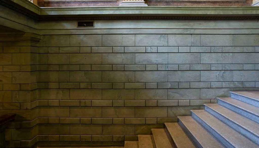 51 SEINÄ 82 KANSALLISARKISTON VESTIBYYLI SEINÄPINTOJEN,