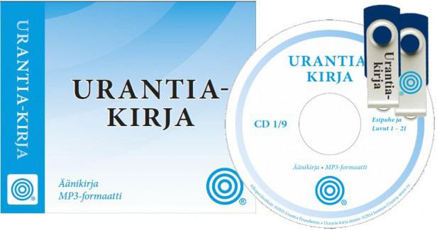 HEIJASTE 4/2018 41 Urantia-äänikirja Äänikirja on saatavana MP3-muodossa CD- ja USB-tallenteena. Kirja sisältää 157 h ääntä ja datan määrä on 5.3 Gb. Lukijana on yksi miesääni ja kaksi naisääntä.