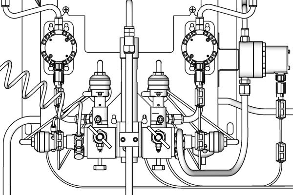 System Operation (järjestelmän käyttö) Solvent Push-toiminto Solvent Push -toiminnon avulla käyttäjä voi säästää sekoitettuja aineita syöttämällä niitä pistooliin liuotusaineen avulla.
