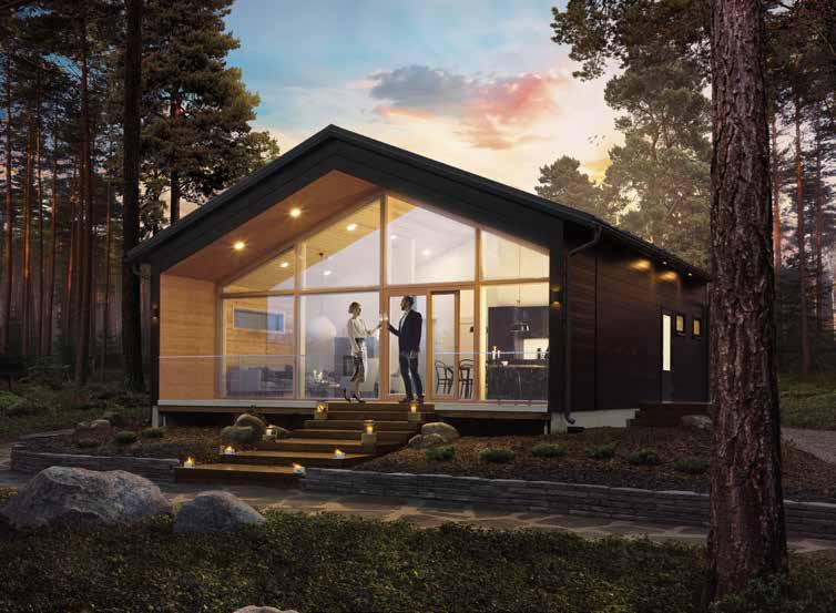 VISTA Vista ERILAISIA POHJARATKAISUJA 80 m 2 165 m 2 1 2 Vista Uutuuskoti Honka Vista on tyylikäs valinta joko omakotitaloksi tai vapaa-ajan kodiksi.