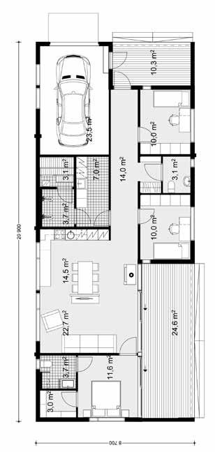 SAFIIRI 120 1A Kerrosala 120,0 m² Huoneistoala 111,0 m²