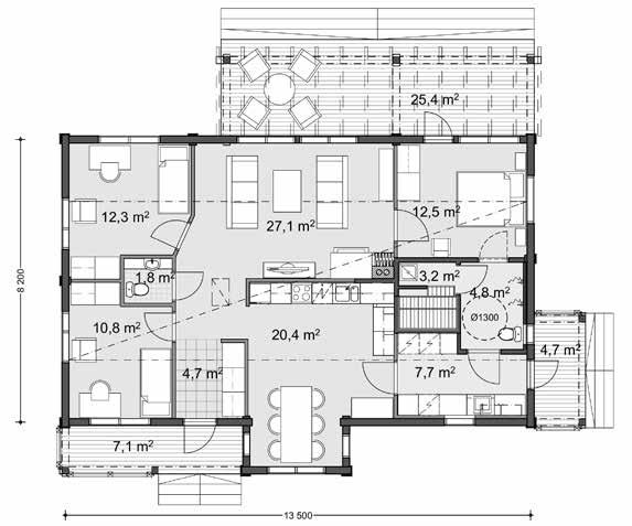 LEHMUSKUJA 120 1A Kerrosala 120,0 m²
