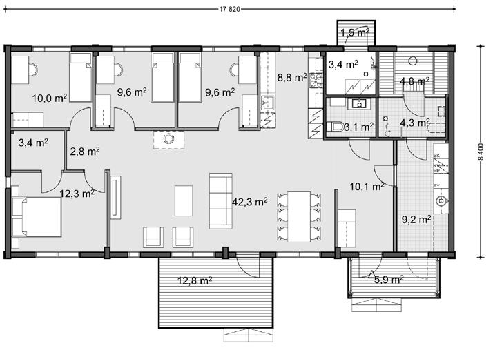 150,0 m² Huoneistoala 138,0 m² DOC ID 24222 Valitut