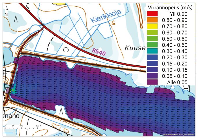 Maalismaa Maalismaan voimalaitokselle vesi virtaa pitkin kapeaa (alle 100 m), pitkää (4 km) ja syvää (8 10 m) yläkanavaa, joka levenee viimeisen kilometrin matkalla laajaksi yläaltaaksi (leveys n.