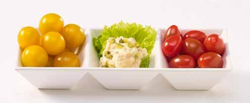 Huhtahyvät Gourmet-salaatit ovat majoneesipohjaisia, mutta laktoosittomia ja gluteenittomia. Kasviproteiinituotteet ovat tulleet Huhtahyvät TUOTEVALIkoimaan KASVISRUOKATRENdin kasvun myötä.