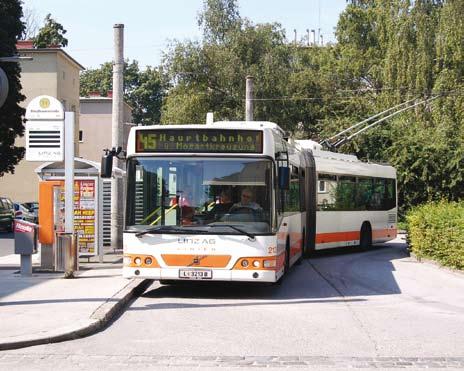 LINZ Itävallan kolmanneksi suurimmassa kaupungissa Linzissä (as. noin 190 000) on myös johdinautoliikennettä. Linzin johdinautokalusto perustuu vain 19 Volvo 7000T -niveltrollikkaan.