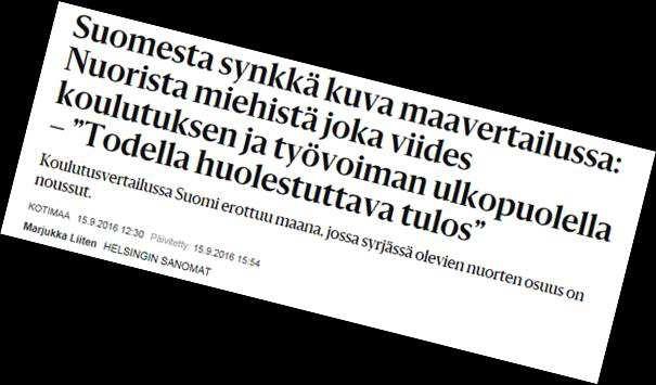 Nuorisotyöttömyys, nuorten toimeentulotuki, koulupudokkuus (% nuorista, keskiarvo) Maakunta 1991-1995 1996-2000 2001-2005 2006-2010 2011-2013 Ahvenanmaa 6,9 15,6 11,9 10,2 11,1 Etelä-Karjala 22,2