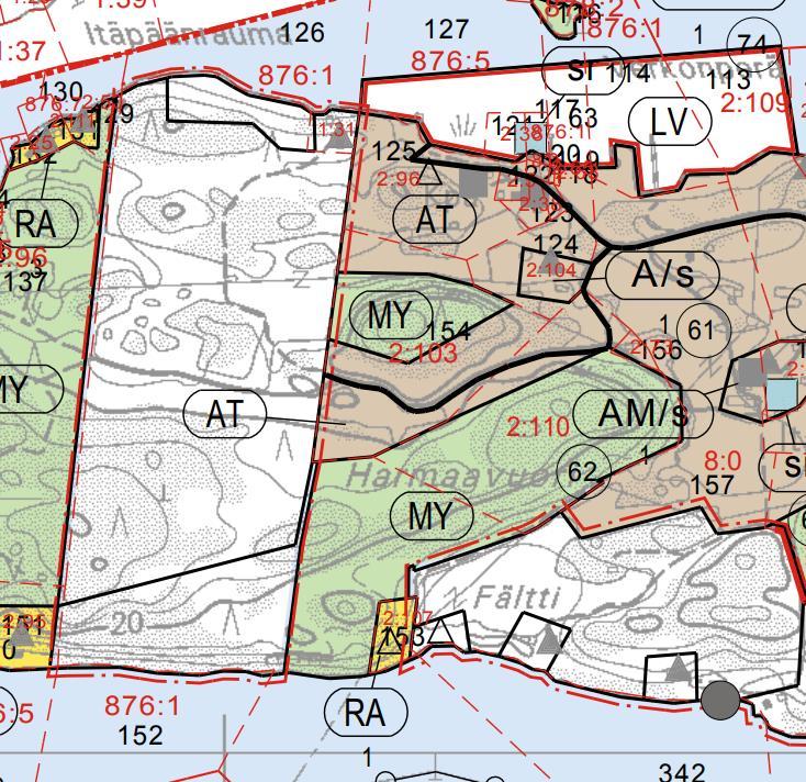 Nosto Consulting Oy 5 (11) Alue kuuluu loma-asutuksen mitoitusta osoittavaan osa-alueeseen 1 eli 7 10 lay/km ja vapaan rannan osuus 40 % kokonaisrantaviivasta.