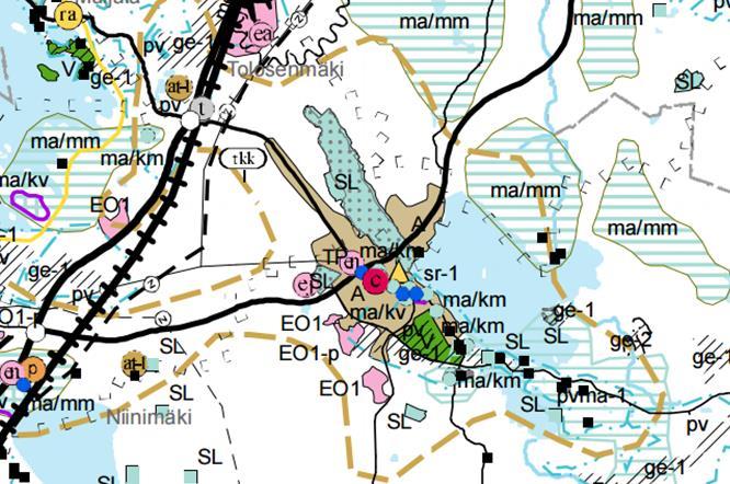 3 ASEMAKAAVAN TAVOITTEET Asemakaavan muutoksella toteutetaan kaava-alueen tulevalle maankäytölle Meijerinrannan osayleiskaavassa asetettuja tavoitteita.