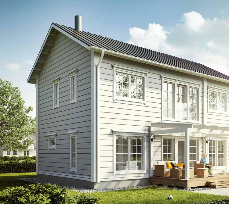 LEHMUSKUJA Lehmuskujan kaksikerroksisissa vaihtoehdoissa oleskelu-, keittiö- ja märkätilat