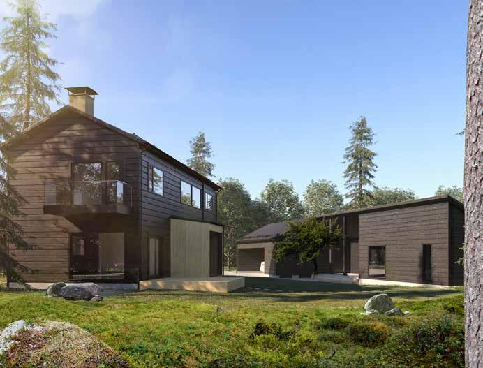 MARKKI Markki ERILAISIA POHJARATKAISUJA 110,5 m 2 184,5 m 2 Markki Markki on moderni hirsitalo, johon inspiraatio on haettu perinteisestä pohjalaisesta asuinrakentamisesta.
