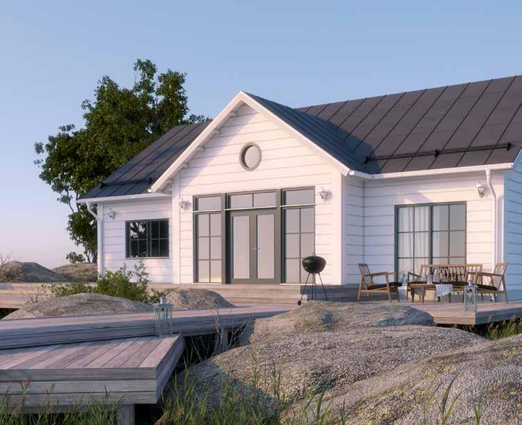 LOUNATUULI Lounatuuli ERILAISIA POHJARATKAISUJA 83 m 2 180 m 2 Lounatuuli Lounatuuli edustaa New England -tyyppistä