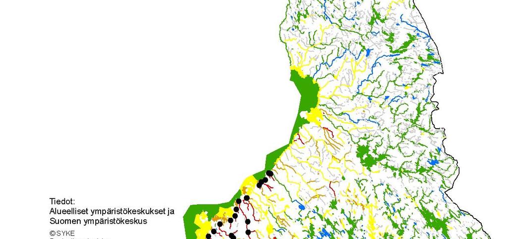 Vesistöjen laatu Yli 80 prosenttia järvi- ja