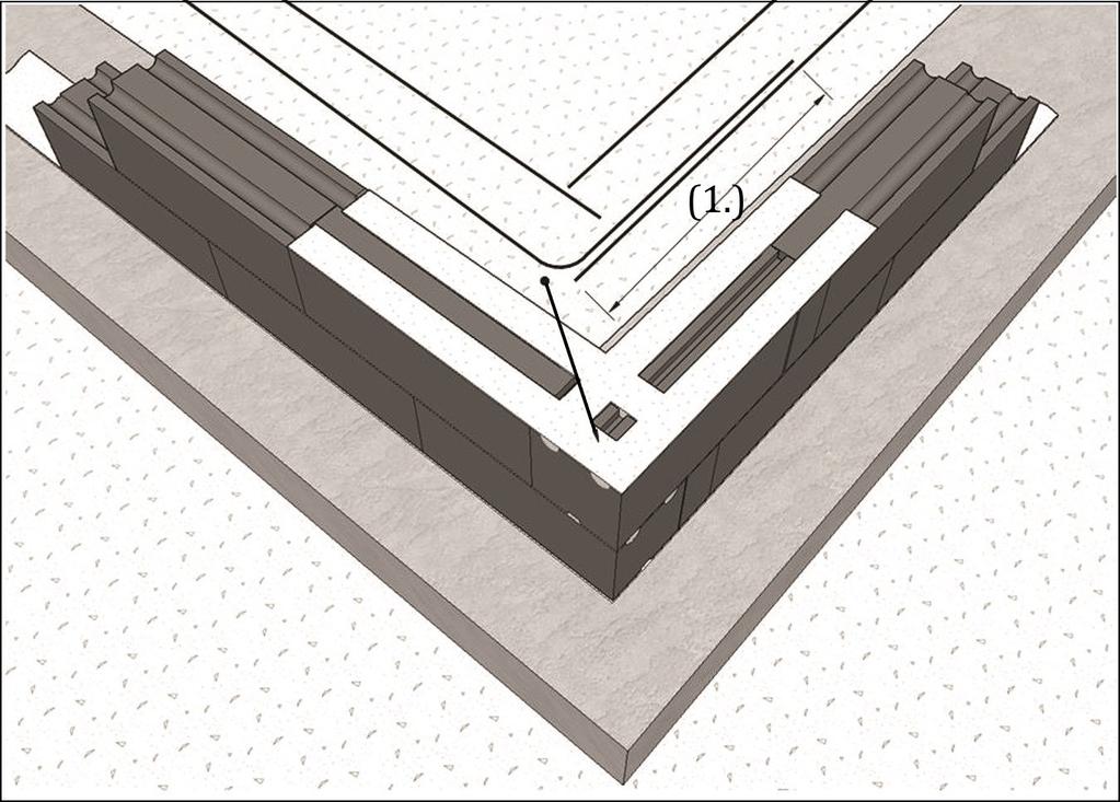 Ennen vaakaraudoituksen asentamista levitetaan vaakasauman hienosaumalaasti. Raudoitus asennetaan laastisaumaan niin, etta laasti ymparoi kauttaaltaan terasta.