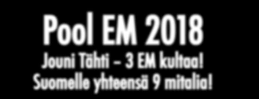 Suomelle yhteensä 9 mitalia!