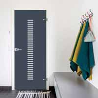 Oven väri ja kuviointi vaikuttavat niin saunan, kylpyhuoneen kuin pukuhuoneenkin tunnelmaan.