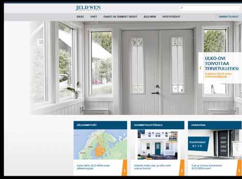 JELD-WENin sisäovien, ulko-ovien, saunanovien sekä ääni- ja