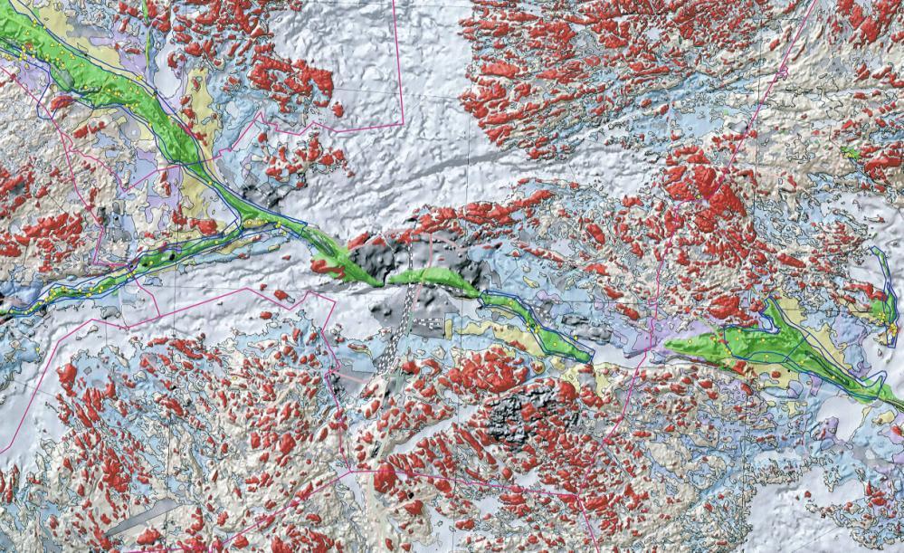 Tampereen seudun topografiaa myös vesialueilta Kallioperän ruhjealueet näkyvät myös Näsijärven pohjassa Suomen Geologinen tutkimuskeskus GTK Kallio puhkesi?
