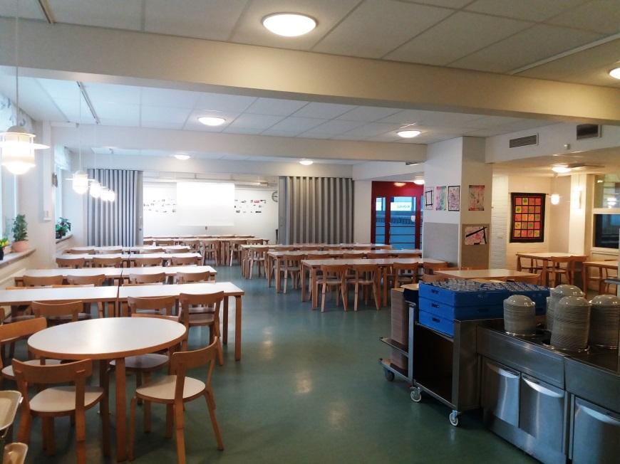 Rajatorpan koulun ruokala Rekolan koulun ruokala 108 m², 92 paikkaa Kokousvarustelu: ei dataprojektoria eikä valkokangasta, aikuisille sopivat kalusteet.