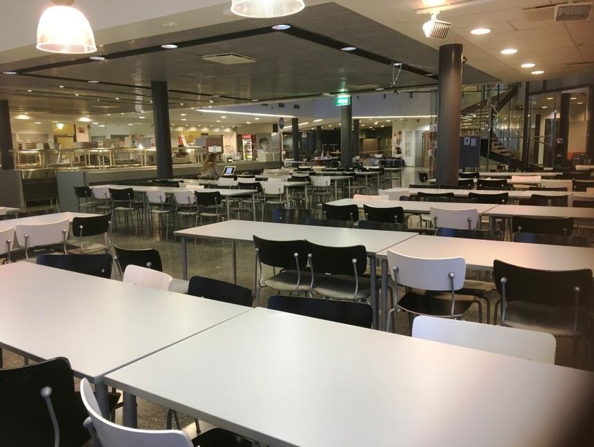 Tikkurilan lukion ruokala 336 m², 300 paikkaa Kokousvarustelu: Ei valkokangasta eikä dataprojektoria, mutta voidaan varustaa