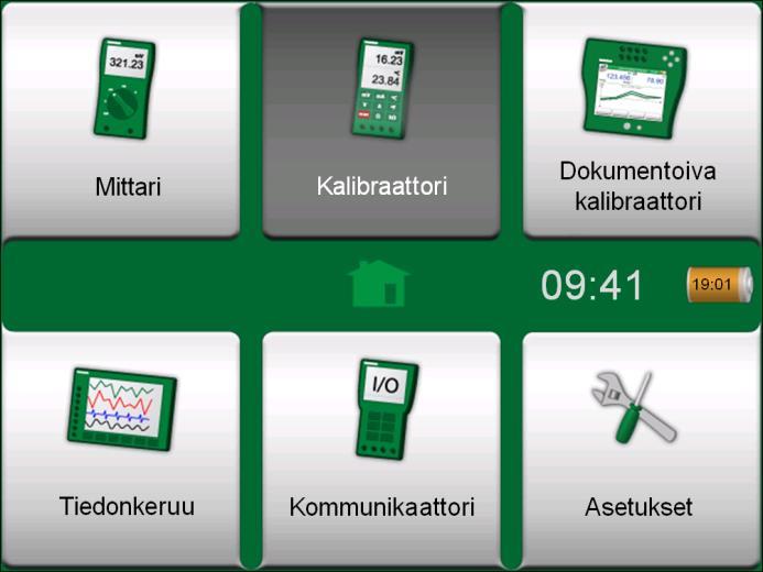 32 MC6 käyttöohje Osa 4, Kalibraattori KALIBRAATTORISTA Kalibraattorilla voi kalibroida instrumentteja.