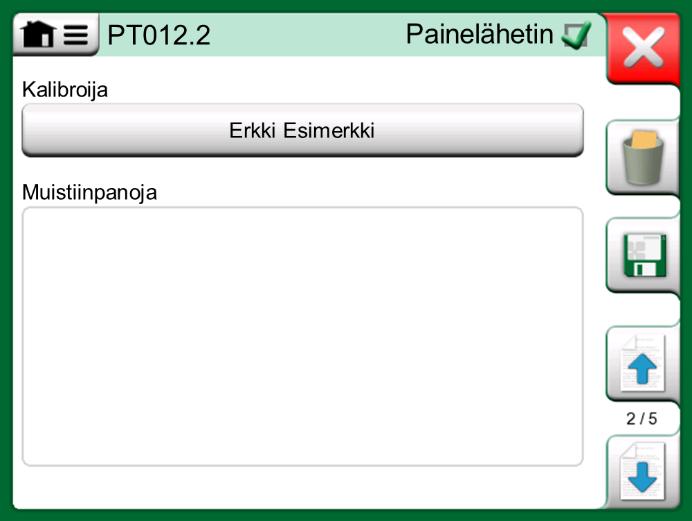 Instrumentin kalibrointi - Instrumentin kalibrointi käyttäen MC6:ta 43 Kun kalibrointi on valmis, kalibrointitulosten katseluikkunan ensimmäinen sivu avautuu kertoen oliko kalibrointi hyväksytty vai