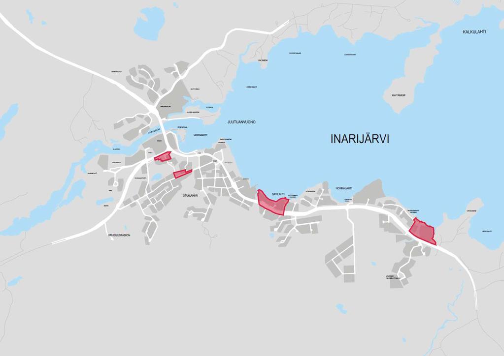 ASEMAKAAVAKOHTEET 2018 Karttoihin on merkitty vireillä olevat tai vireille tulevat kaavoitukset punaisella värillä.